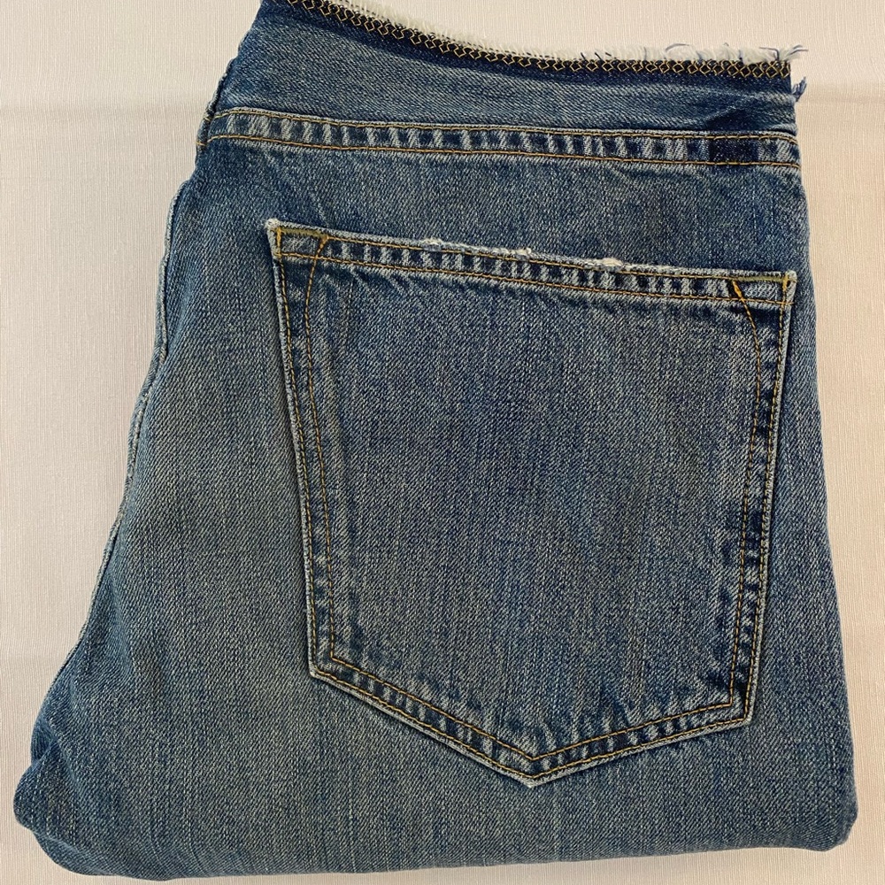Imogene + Willie Ann Halsey Straight Leg Distressed Boyfriend Jeans Size 26